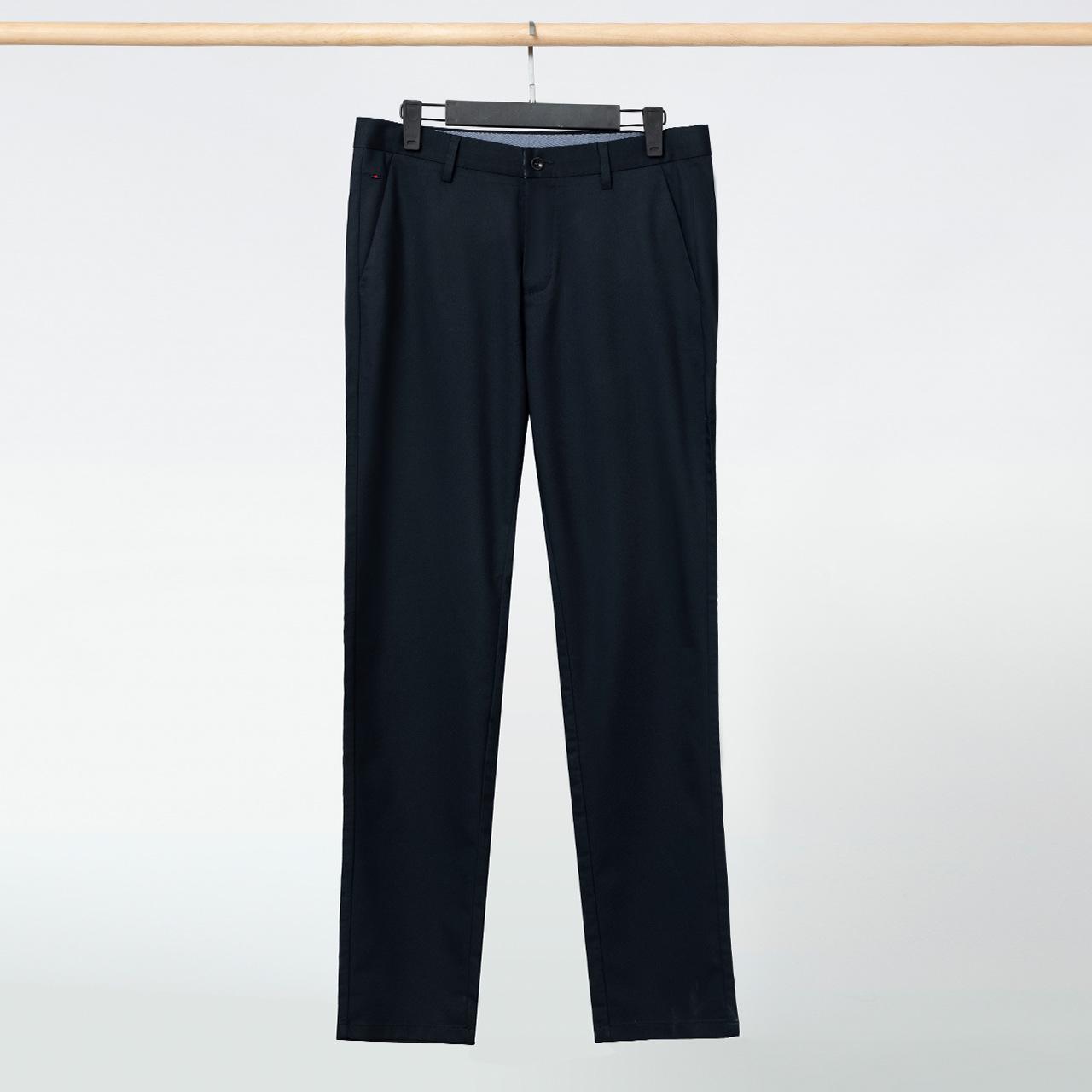 

Мужские прямые повседневные брюки из бамбукового волокна - летние, впитывающие пот, ультратонкие длинные брюки 33 (84.5 cm) темно-синий