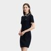 Fila Tennis Lace Woven Classic Simple Retro Sports Fashion Casual Elegant Relaxed Versatile Comfortable Polo Collar Short Sleeve Dress A11W623335FNV