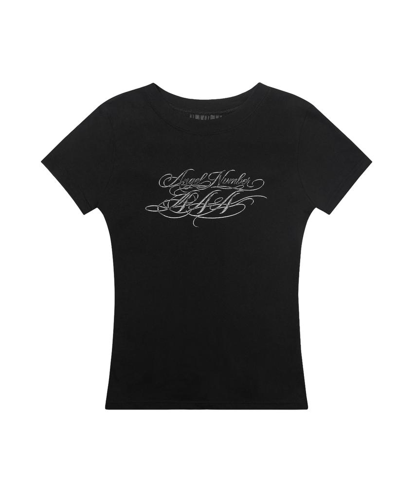 FANCY CLUB Back Cross Tee (Black) F26Qb073