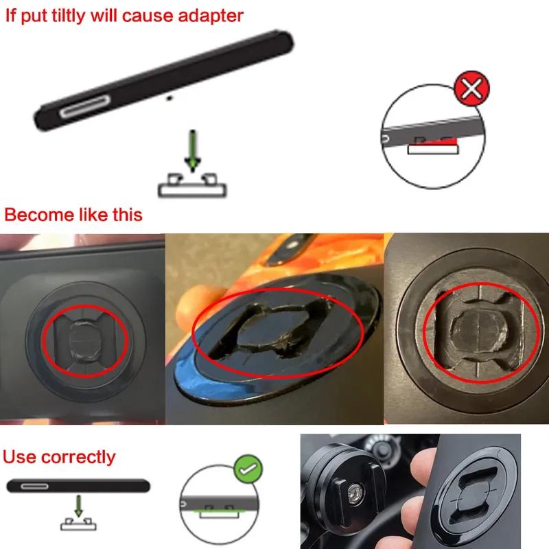 TPSFR Phone Holder for Motorcycle Steering damper Handlebar Riser Hole Aluminum Quick Lock Anti-vibration Phone Mount Commuting