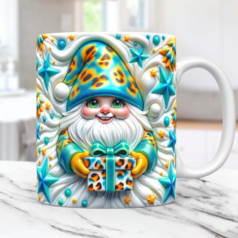 3D Christmas Christmas Ceramic Coffee Maker Cup Tea Cup Gnome Underground Treasure Patron Saint