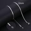 HIYEE Fashion Stainless Steel Necklace 40-45-50-60CM Blade Snake Glod Bone Chain Men's & Women's Jewelry Gifts Party And Wedding