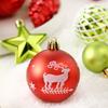 65 Pcs Christmas Balls Ornaments Red Green White Shatterproof Plastic Balls Ornaments with Merry Christmas Sign for Xmas Tree Party Home Decor