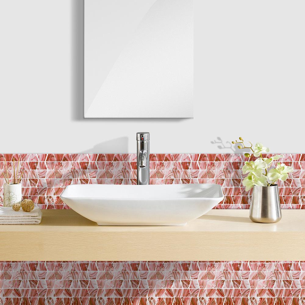 The Same Wall Sticker 3D Imitation Epoxy Mosaic Wallpaper Self-Adhesive Kitchen Bathroom Waterproof And Anti-Fouling Wall Decoration