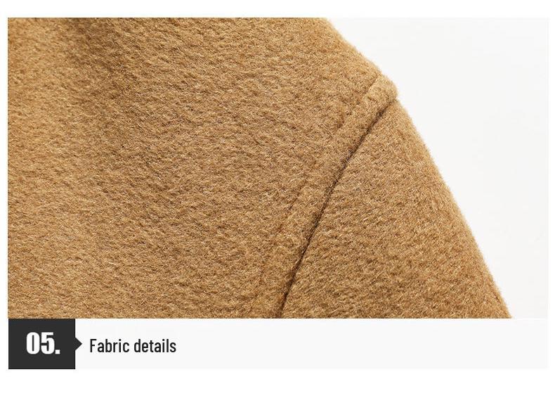 Men's Double-Sided Wool Twill Jacket - Casual Lapel Style for All Ages