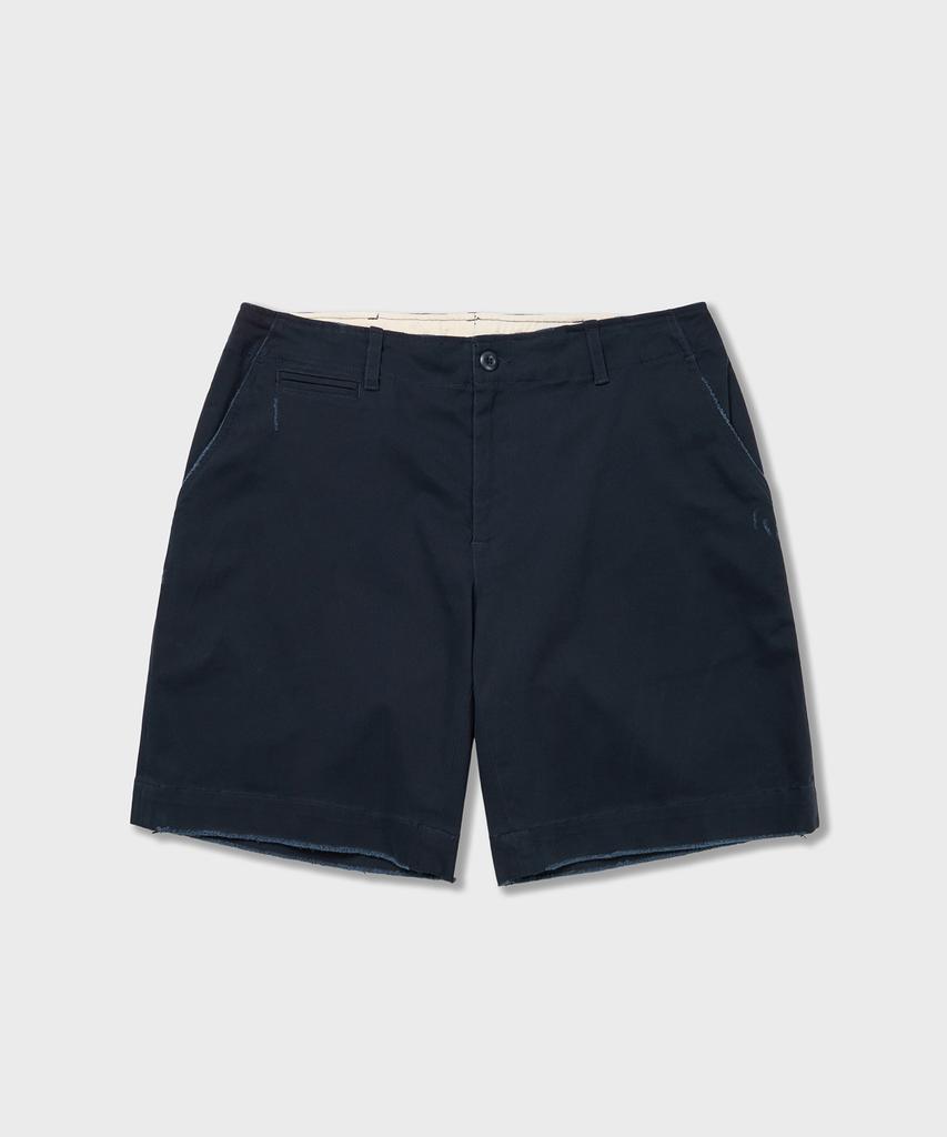 AMFEAST Distressed Vintage Chino Shorts Navy