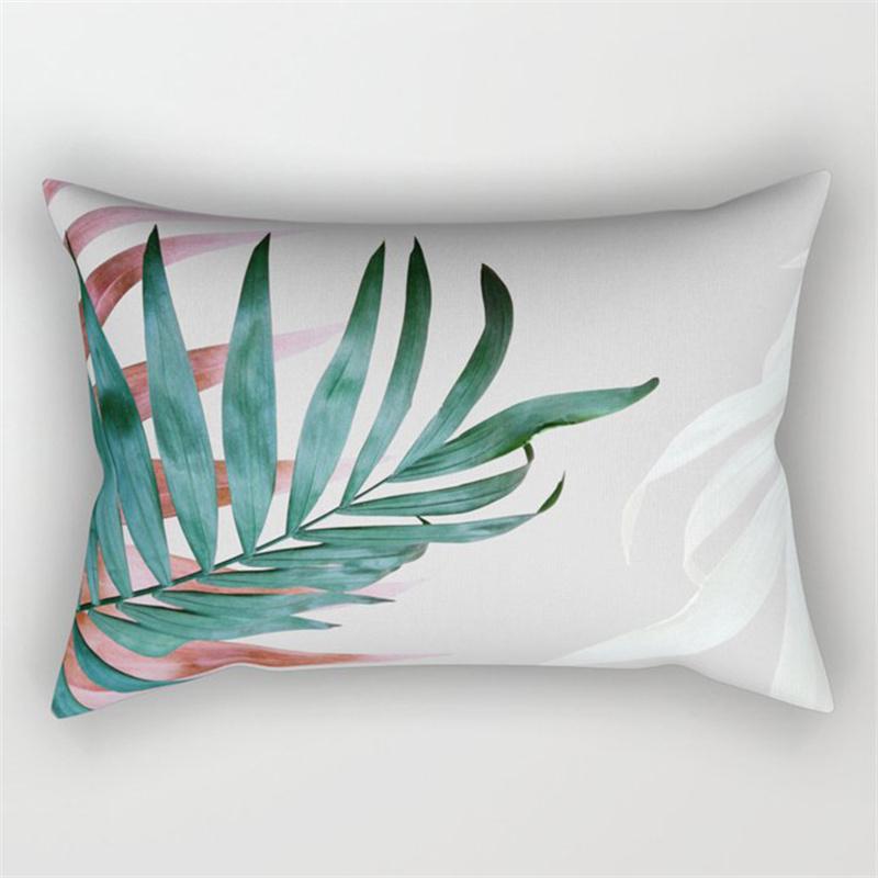 30x50cm Grün Tropische Blätter Pflanze Kissenbezug Wohnzimmer Stuhl Heimdekoration Regenbogen Blume Frucht Sofa Kissenbezug