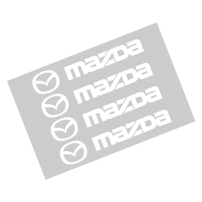 

2025 Hot 4Pcs Car Logo Car Door Handle Anti Scratches Stickers For MAZDA 2 3 6 ATENZA 3 BK BL 5 CR CW 6 II GH CX-7 ER MX-5 NC Ca