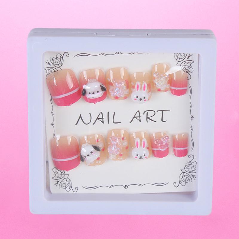 

Детские мультяшные накладные ногти - Милый подарок из канцелярского бутика, Европейский и американский стиль