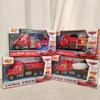 1:16 Anime Pixar Cars Toy Set Lightning Mcqueen Super-Liner Fire Engine Model Parent Child Interactive Toy Desktop Ornament Gift
