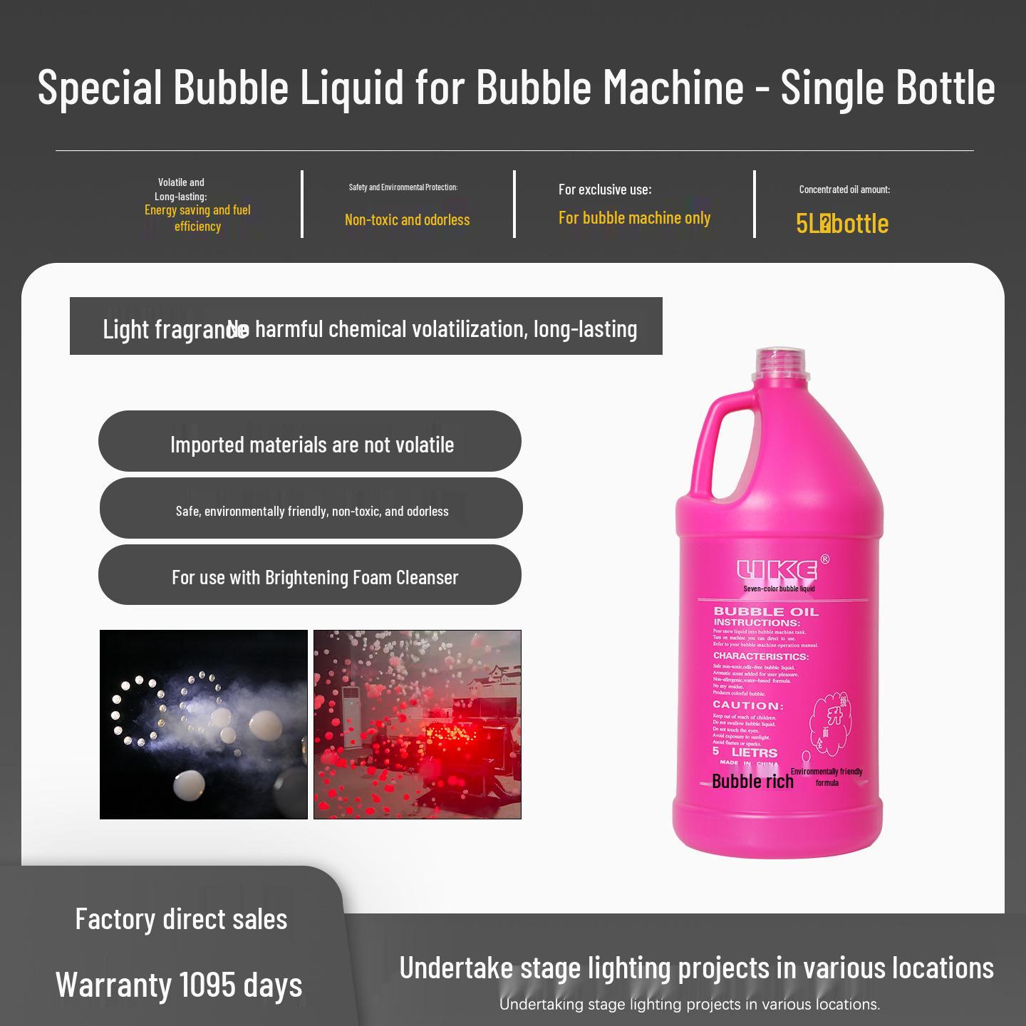 

Rainproof LED Smoke Bubble Blower for Weddings & Events LED Smoke Bubble Machine
