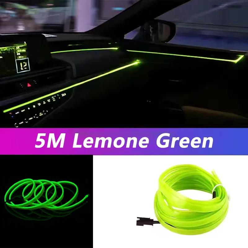 5M Auto Innenraum LED Streifenlicht EL Draht Neon Umgebungsbeleuchtung USB Flexibel Dekoration DIY Auto Party Atmosphäre Lampe Diode