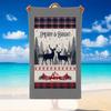 Christmas Printed Beach Towel Soft Quick Dry For Indoor Outdoor Home Use Holiday Gift