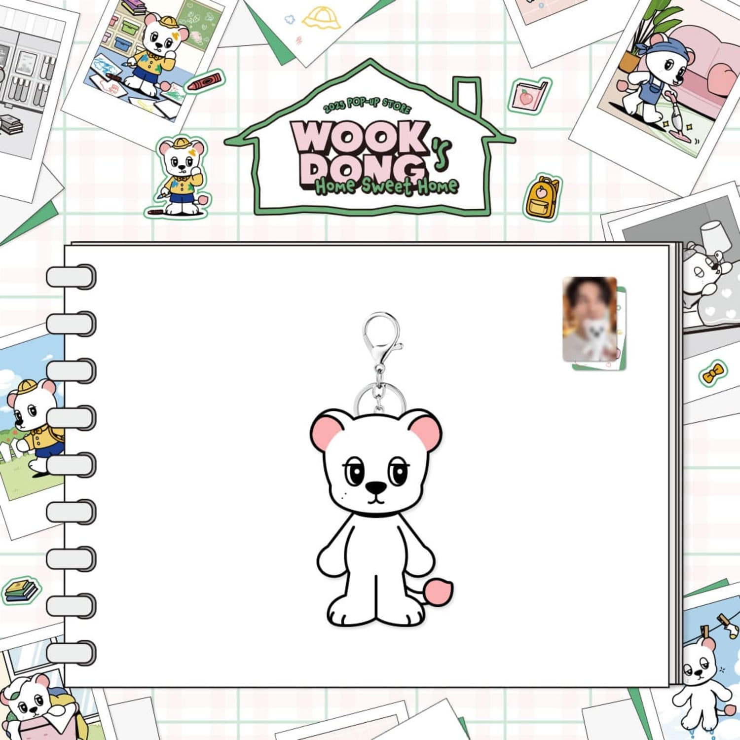 

(PLUSH KEYRING) WOOKDONG S HOME SWEET HOME MD PLUSH KEYRING