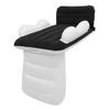Inflatable Toddler Travel Bed Soft Flocking Dual Pillow Baby Blow Up Bed with Sides Pump Safety Belt Manual Pump