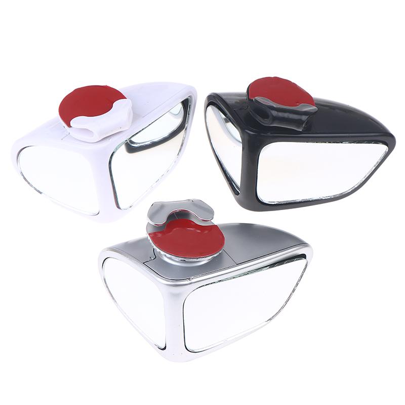 1/2 Stück Auto Totwinkelspiegel Auto Rückspiegel Doppelseitiger Spiegel 360 Grad Verstellbar Weitwinkel Totwinkelspiegel Rückfahr