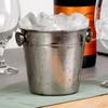 Małe Wiaderko Do Lodu Stalowe Pojemnik Barowy Na Lód Do Napojów Stół 700 Ml