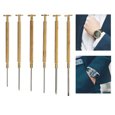 Professional Copper Material Slot Watch Screwdrivers Set Slotted 0.8-1.8mm Watch Screwdriver Watch Repair Tools Watch Repairs