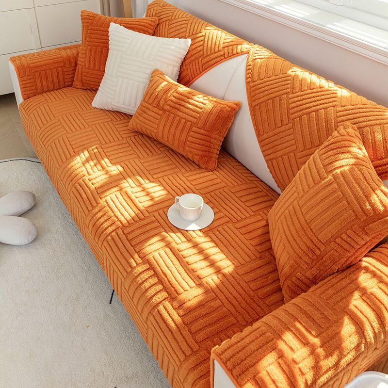 Warm Brushed Covers Slipcovers Sofa Towel Universal Non-slip Couch Cover for Living Room Decorative Sofa
