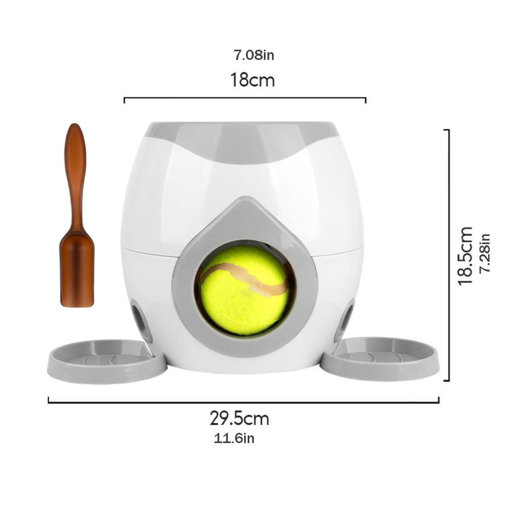 Interactive Pet Ball Launcher Toy Dog Tennis Food Reward Machine Thrower Slow Feeder for Cats Kitten Puppy Interactive Tennis