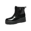 Fashion Women Thick Soled Rain Boots Non-Slip Fashion Outdoor Wear-resistant Rubber Waterproof Shoes Women Jelly Soft Soled Rain Boots