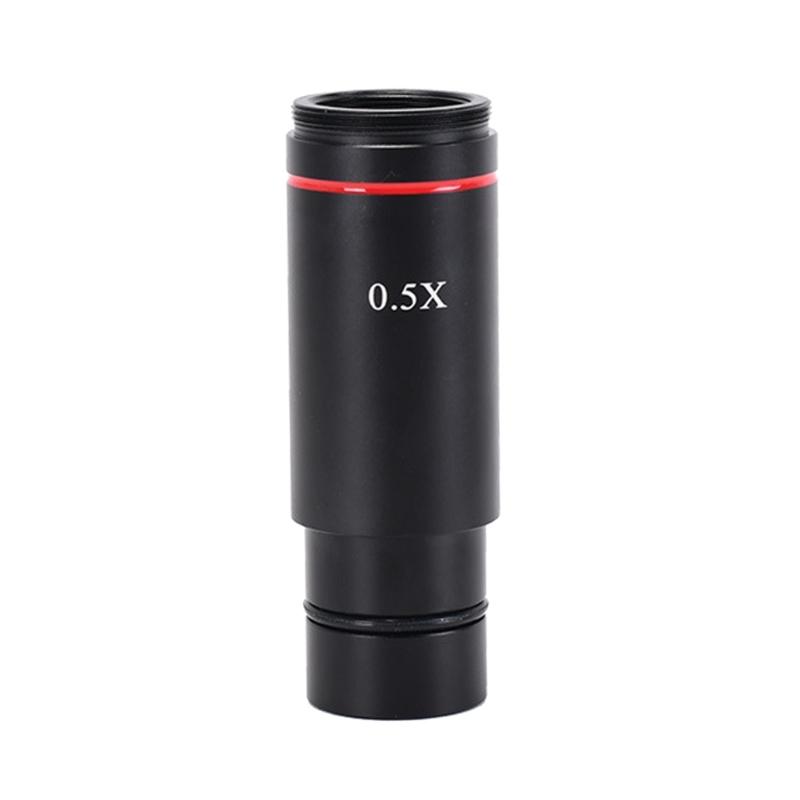 Microscope Adapter 0.5X C Mount Lens Adapter 23.2mm Ports for CCD Camera and Digital Eyepiece