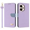 For Honor 400 5G (Global) Case Bowknot Decor Wallet Leather Phone Cover with Wrist Strap