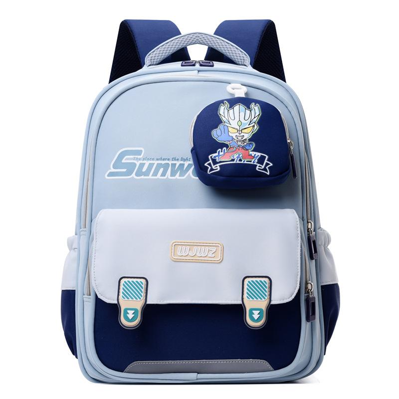 Book Bags for Primary School Students In Grades 1-3 Large-capacity Casual Cartoon School Bags for Men and Women To Reduce the Burden of Backpacks