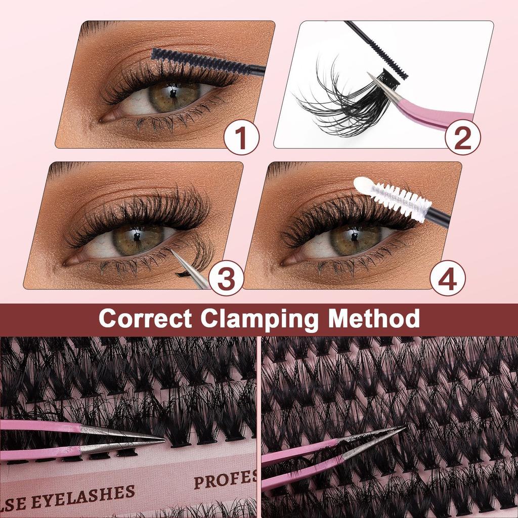 240 Kępek D Piosenka Pojedyncza Kępka Sztuczne Rzęsy 30D100Ddiy Segmentowe Graftowanie Do Przedłużania Naturalnych Gęstych Włosów