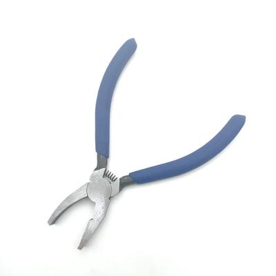 High Quality Pliers Flat Nose Pliers With Teeth 1Pc 8Inch Clamp Clip Pliers For Glass Trimming Non-slip Handle
