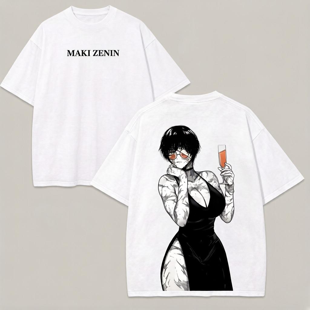 

Jujutsu Kaisen Anime Maki Zenin Printed Tshirt Unisexs and Womens Tshirt Unisexs Top Sports Tshirt Unisexs Tshirt Summer Tee 2026 S