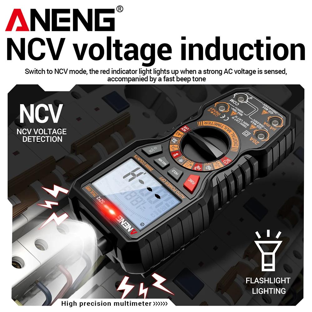 ANENG SZ12 Digital Multimeter 20000 Counts True RMS Auto Ranging Multimeter with NCV Temperature Test for Electricians