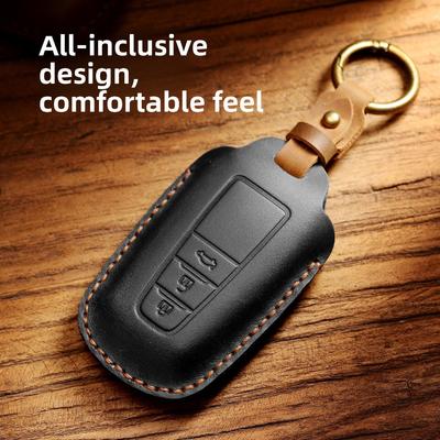 Genuine Leather Key Cover for Toyota Cars Premium Protection Case for Keys Durable and Stylish