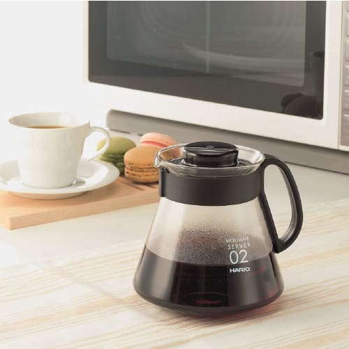 HARIO V60 Range Server 600ml For 2~5 Cups Black Coffee Hand Drip Heat Resistant Glass Made in Japan XVD-60B