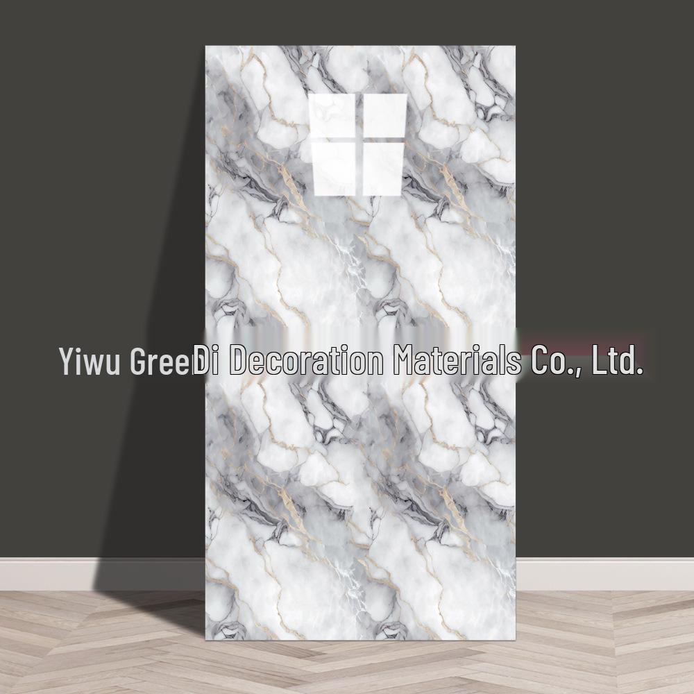 Self-Adhesive Marble Tile Wall Stickers, Aluminum Plastic Panels for Living Room Decoration