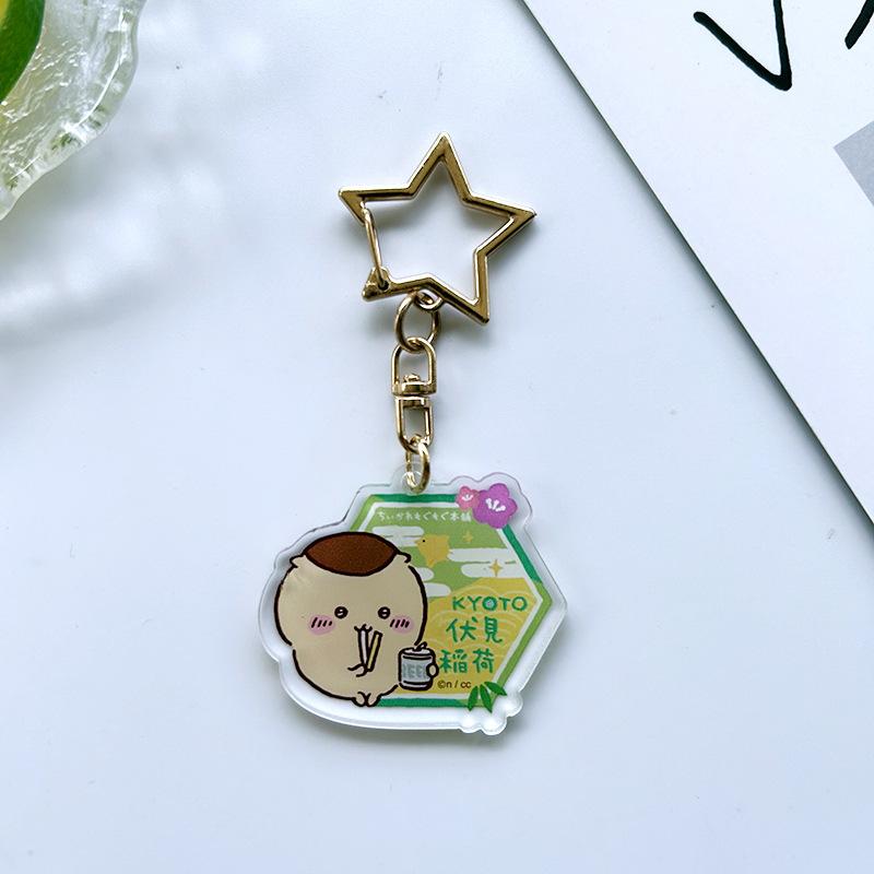 "Fushimi Inari" New Acrylic Keychain, Chikawas hachiware Creative Pendant, Cute Animated Character, Keychain, Bag Pendant