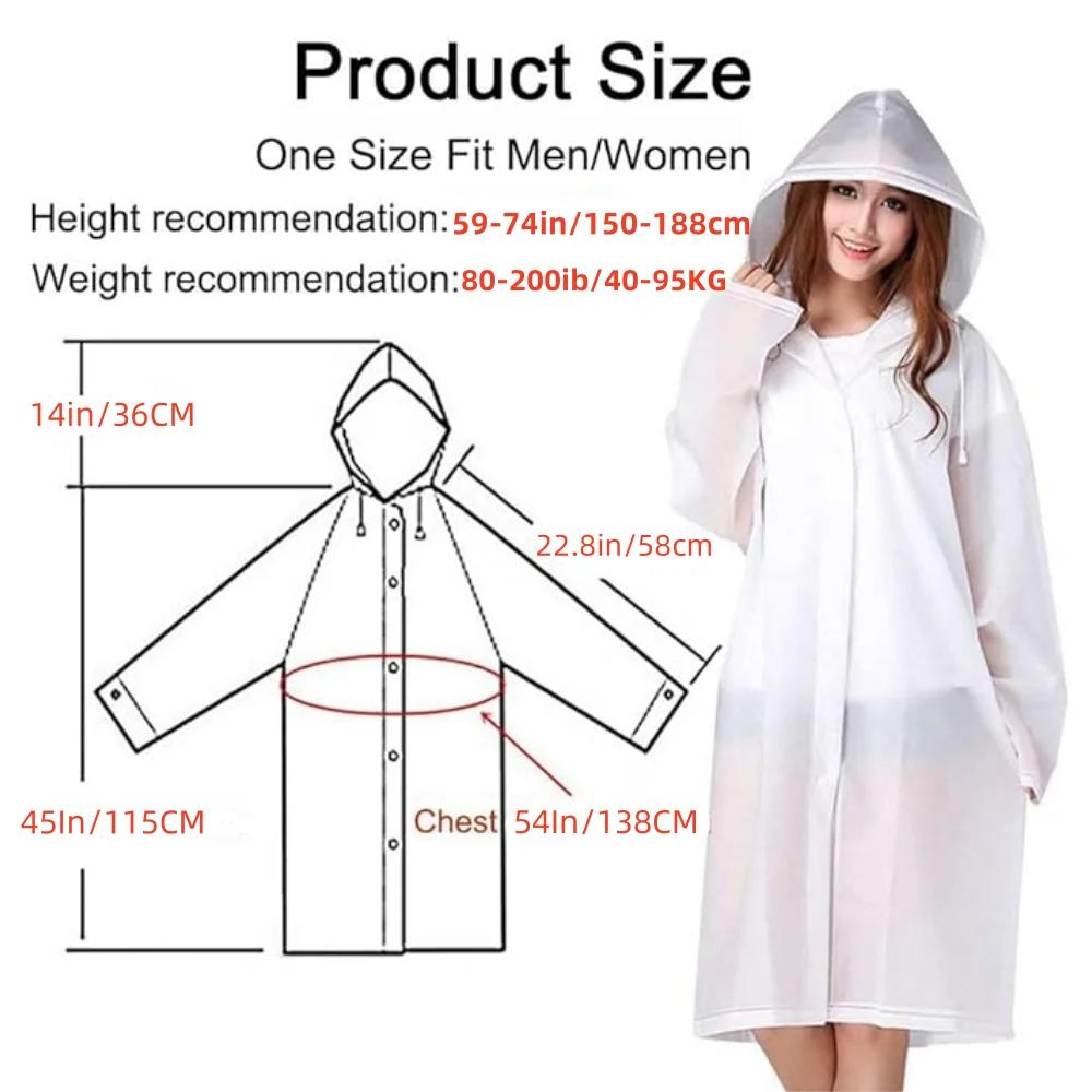 Reusable Raincoat for Kids, Rain Jacket, EVA Poncho for Children, Boys and Girls