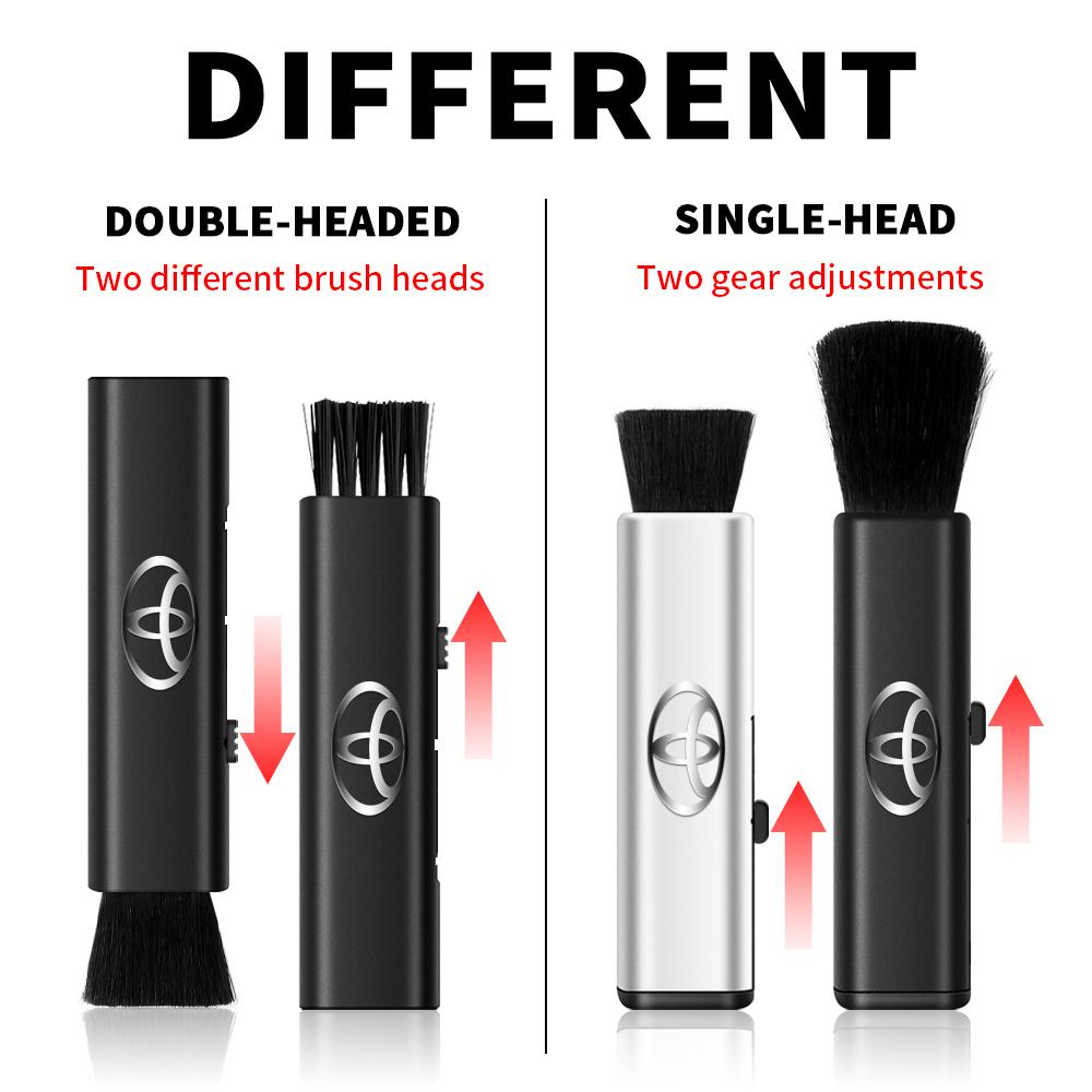 2026 New For Toyota Car ABS Retractable Cleaning Brush Car Air Outlet Dust Cleaning Soft Brush For Toyota Rav4 Corolla Camry Mir