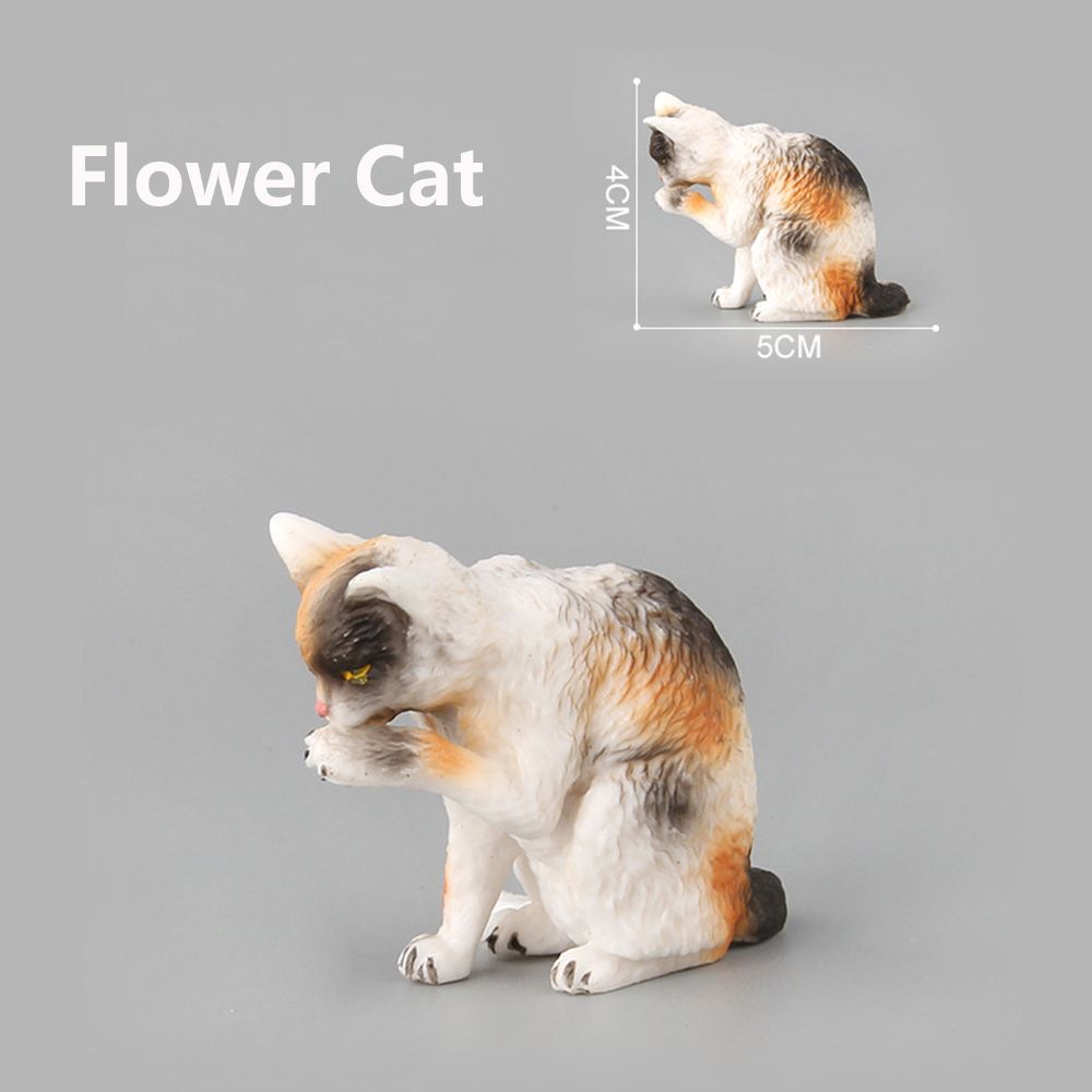 1 PC  Bonsai Ornament  House Decor Plastic Neko Figurine Mini Pet Model Simulation Animal Miniature Cat