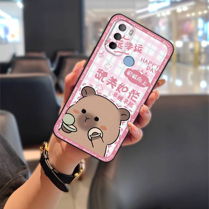 TPU Durable Phone Case For MOTO G31 With Fingerprint/XT2173-1 Anti-dust Back Cover Soft Case Cartoon Protective Silicone