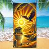 Eagle Pattern Beach Towel, Digital Printing Thin Quick-Dry Anti-Sand Microfiber Lightweight for Swim, Yoga, Travel, Gym, Gift