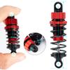 TRZX 4pcs RC Shock Absorbers, Front and Rear Shock Absorbers, 55mm and 62mm, Upgrade Parts for Tamiya TT02 1/10 RC Drift Car (62mm Red)