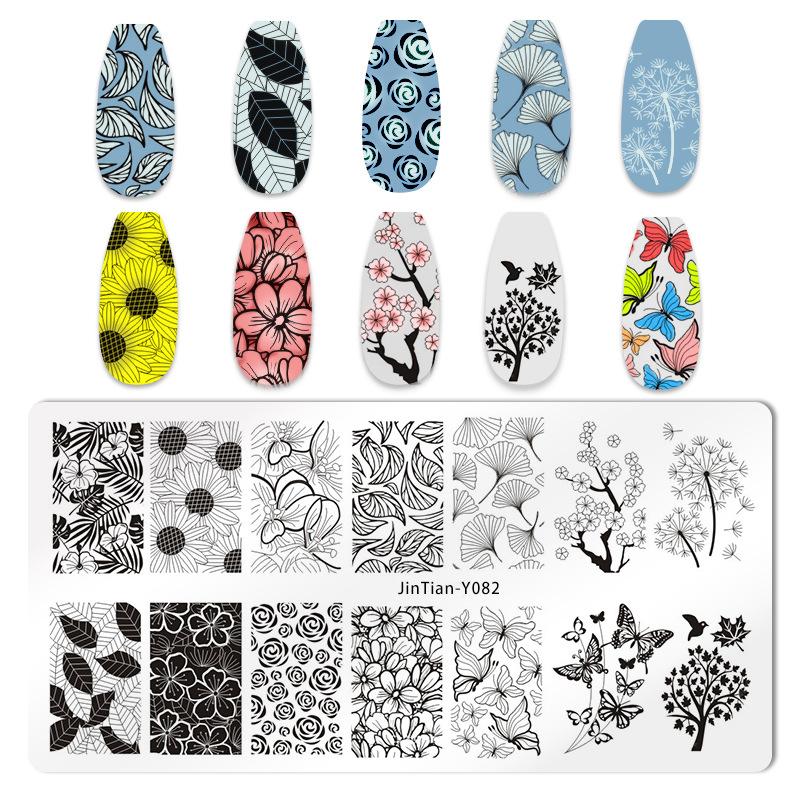 Tiger Zebra Leopard Print Nail Stamping Plates Animal Image Printing Stencil Nail Stamp Templates Nail Art Tool Nails Decoration