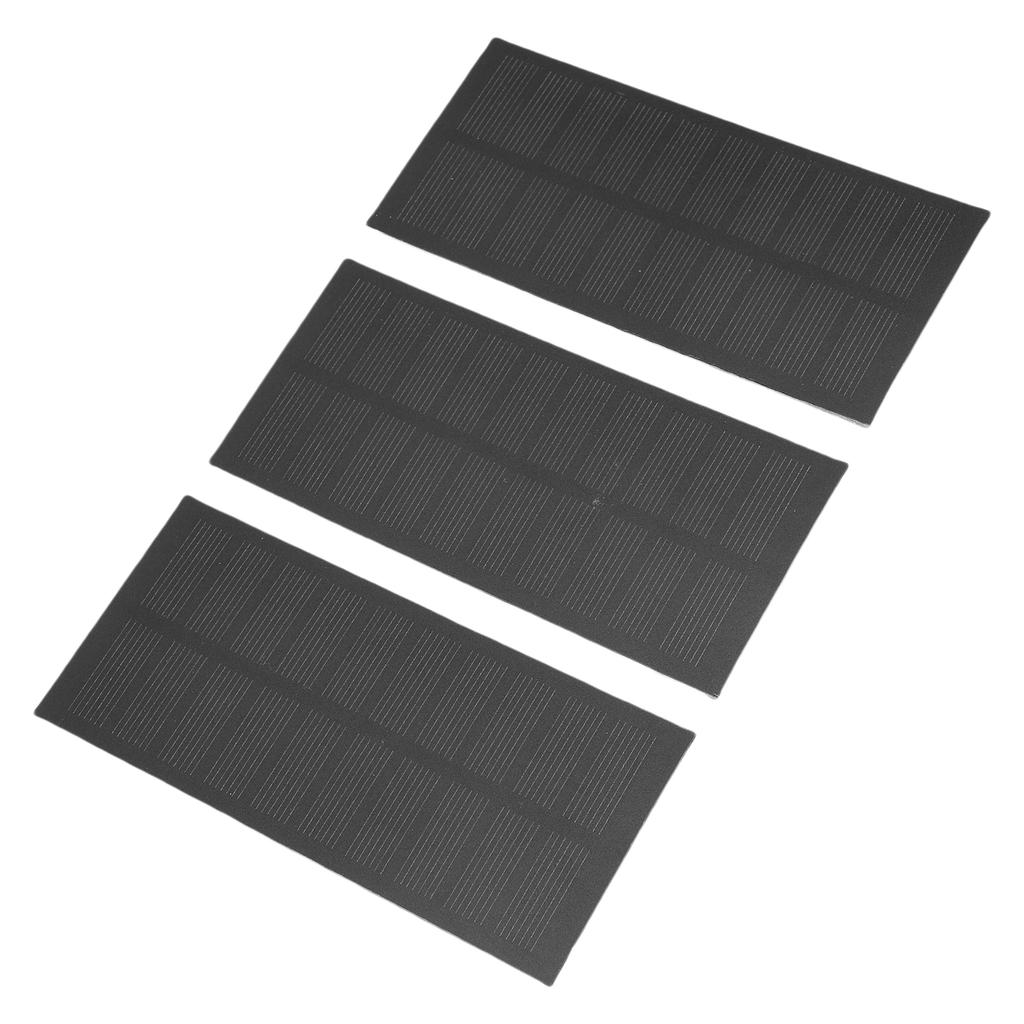 3Pcs Mini Solar Panel Charger 1.3W Monocrystalline PET for Battery Mobile Phone Tablet Camping Hiking Outdoor Portable