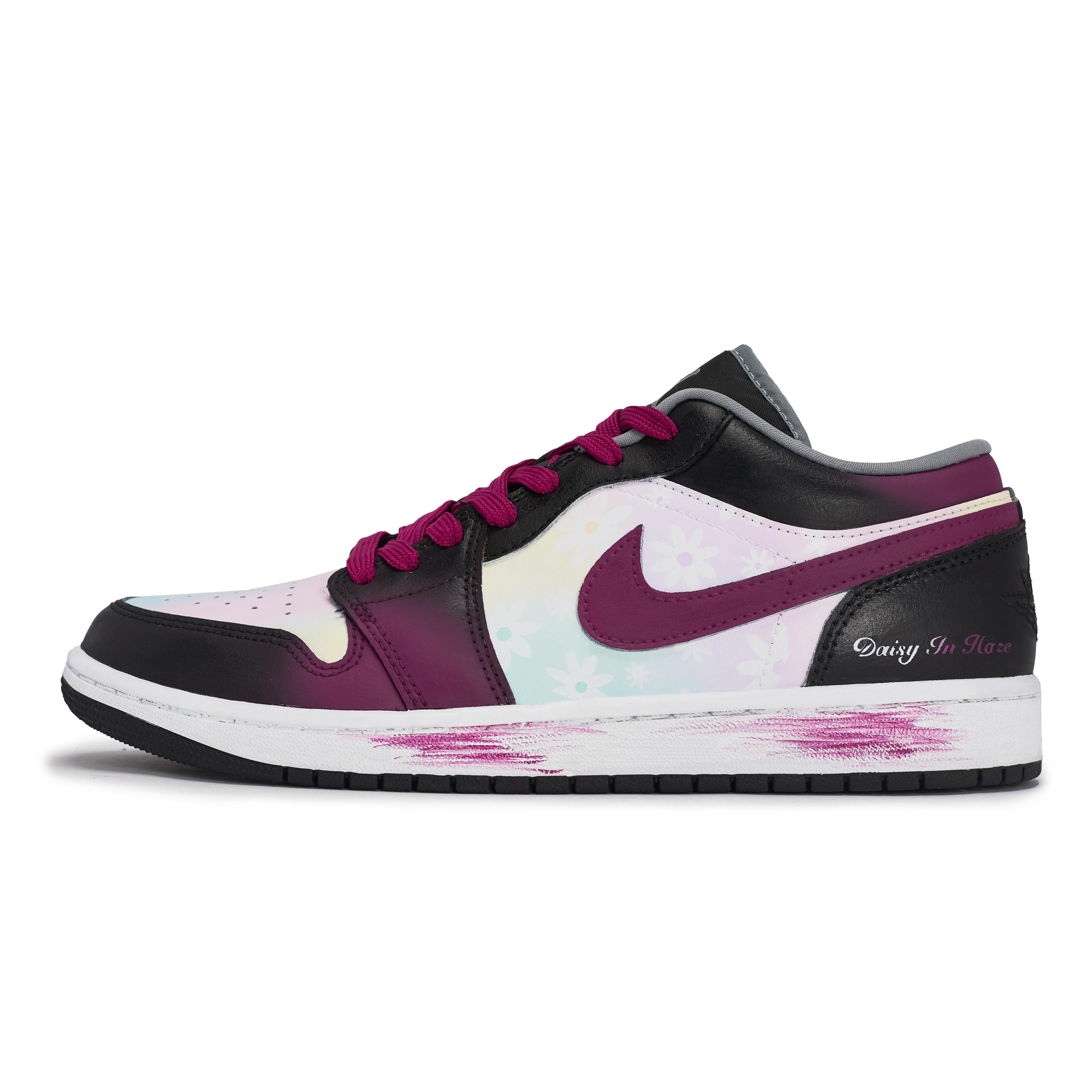 

Jordan Air Jordan 1 Low 811 Manufacturing, Colorful Mist Daisy Low top Vintage Basketball Shoes Men s 553558-040(Team80-) 45