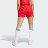 Adidas Tiro Snap-Button Shorts Solid Color Logo Elastic Waist Straight Leg Shorts Women shorts Light-Crimson IK4240