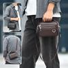 WEIXIER Herren Leder Umhängetasche Wasserdichte Messenger Bag Sling Satchel Tasche für Geschäftsreisen