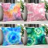 Art TTie Dye Patterned Cushion Cover Cushion Cover Set Pcs X X X Pillowcase Decorative Sofa Home Decor