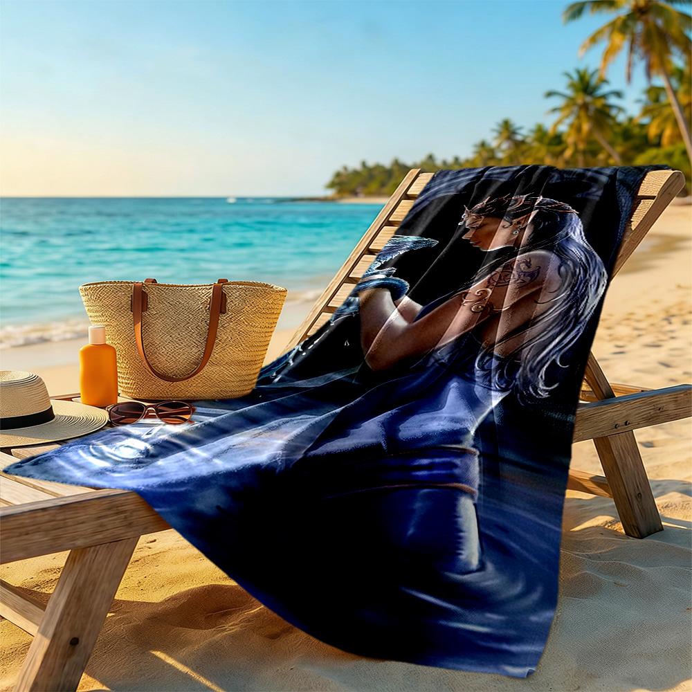 Gothic Style Beach Towel Super Soft & Absorbent Comfortable Lightweight