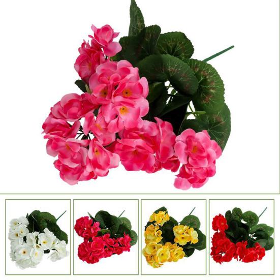 Künstliche Blumendekoration UV-beständig Realistisch Künstlicher Seidenblumenzweig Zuhause Büro Hochzeitsparty Kunstblüten-Dekor Tischmittelstück